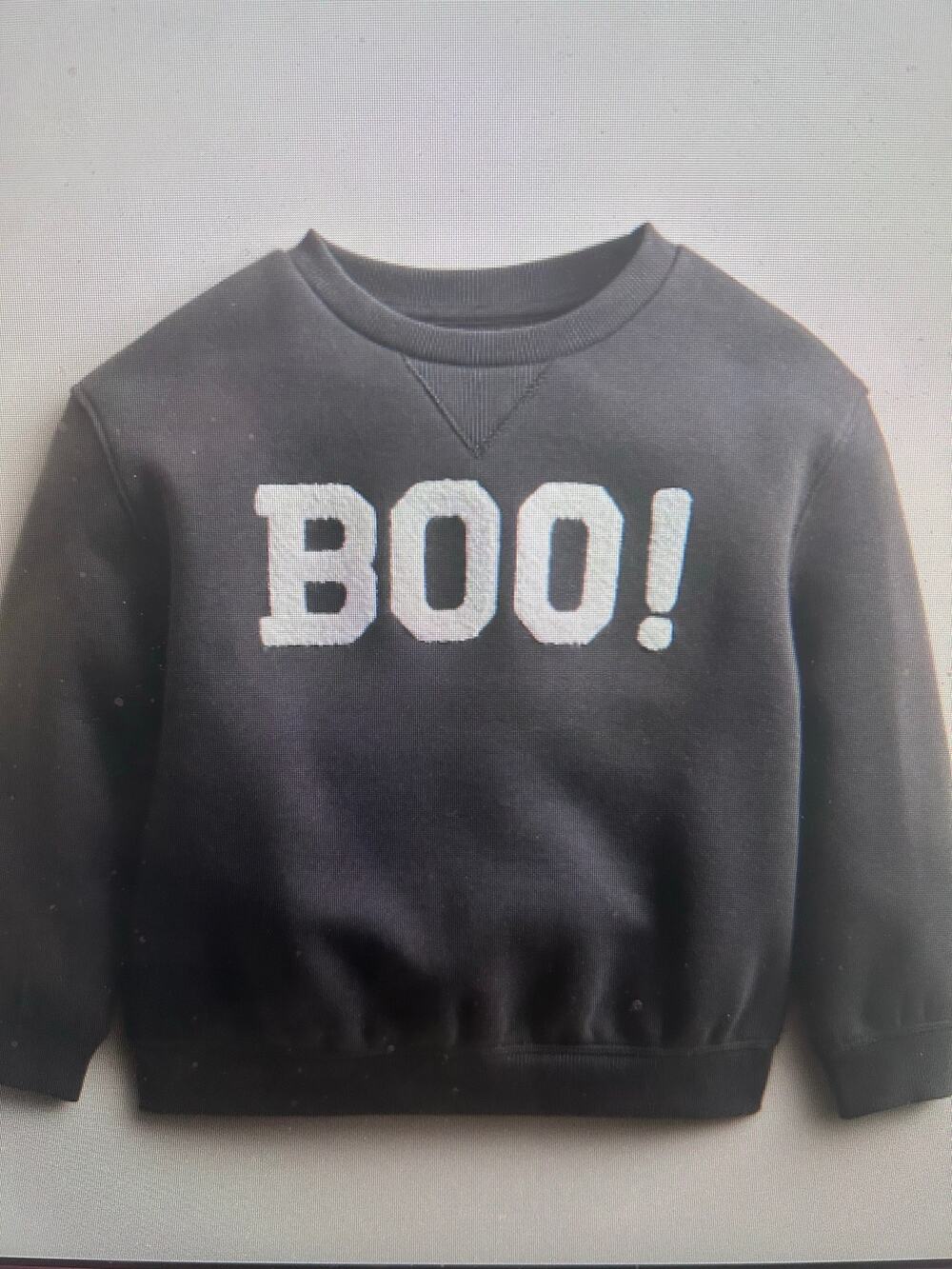 NWT Little Co. by Lauren Conrad "BOO" Crew pullover 3 Months